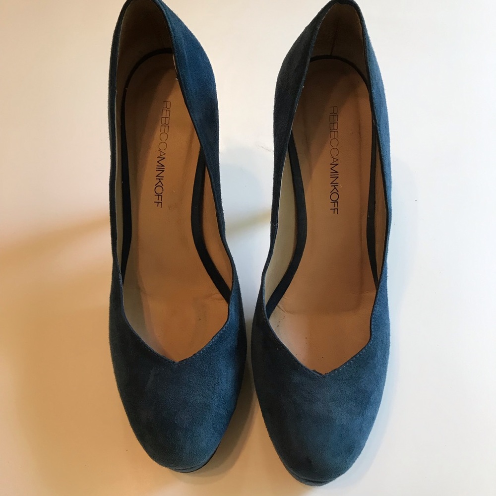 Rebecca Minkoff Dish Electric Blue Suede Pump